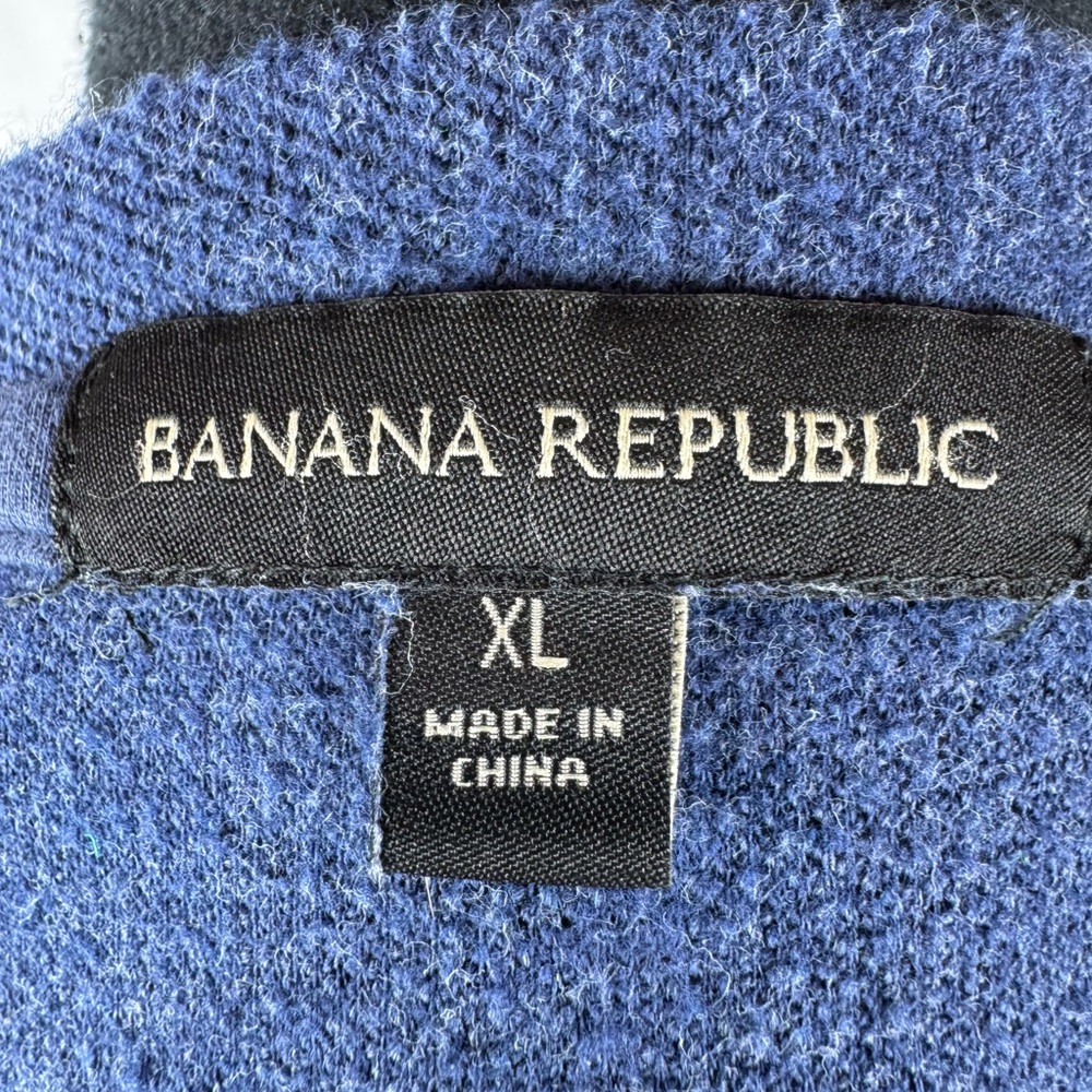 Banana Republic Navy Blue Knit Crew Neck Sweater - Picture 2 of 8